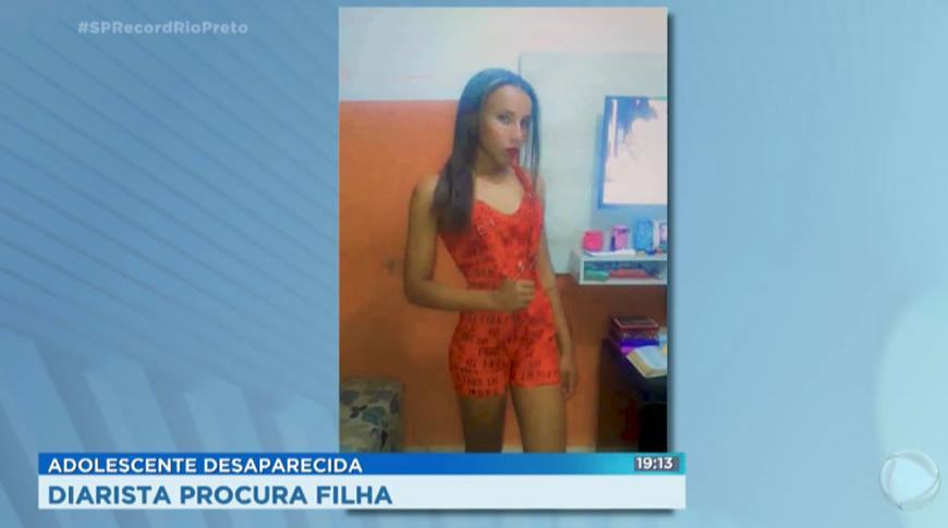 Adolescente desaparecida em Rio Preto