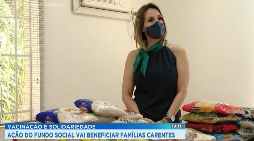 Ação do Fundo Social  de Rio Preto que arrecada alimentos durante vacinação beneficiará  famílias carentes