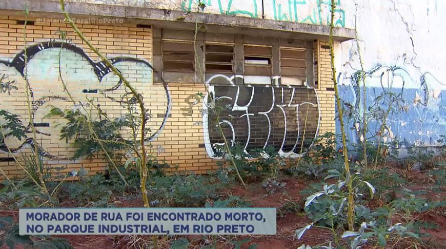 Morador de rua encontrado morto, em Rio Preto