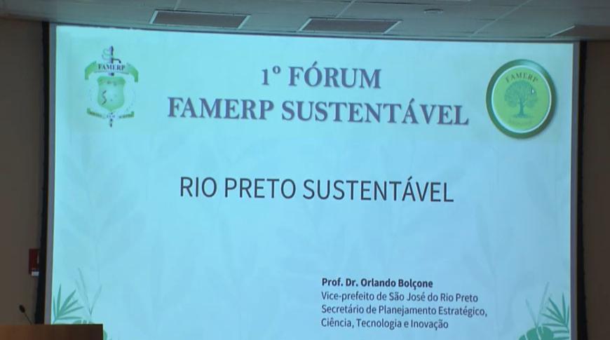 Faculdade de Medicina de Rio Preto faz evento sobre sustentabilidade