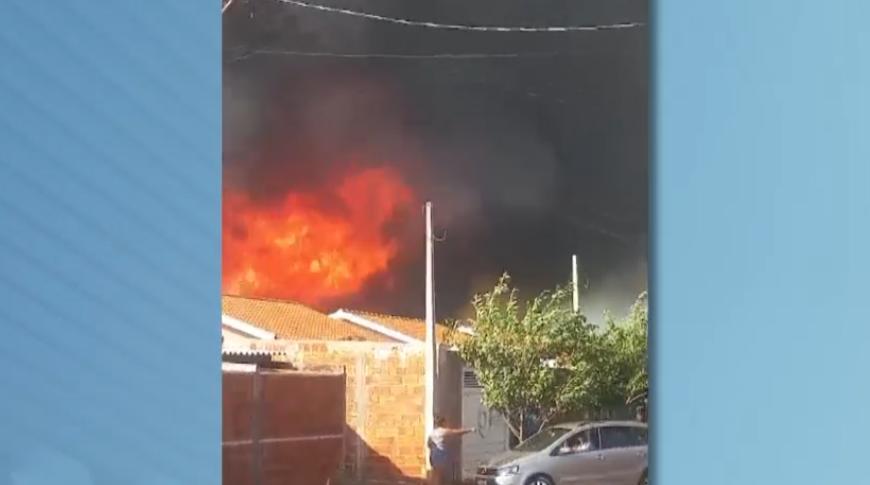 Incêndio atinge canavial em Tanabi