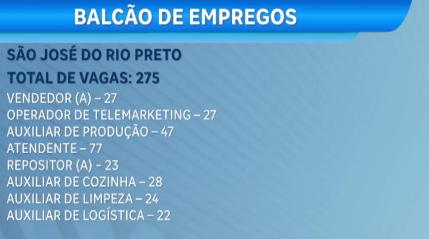 Balcão de empregos com novas oportunidades de trabalho