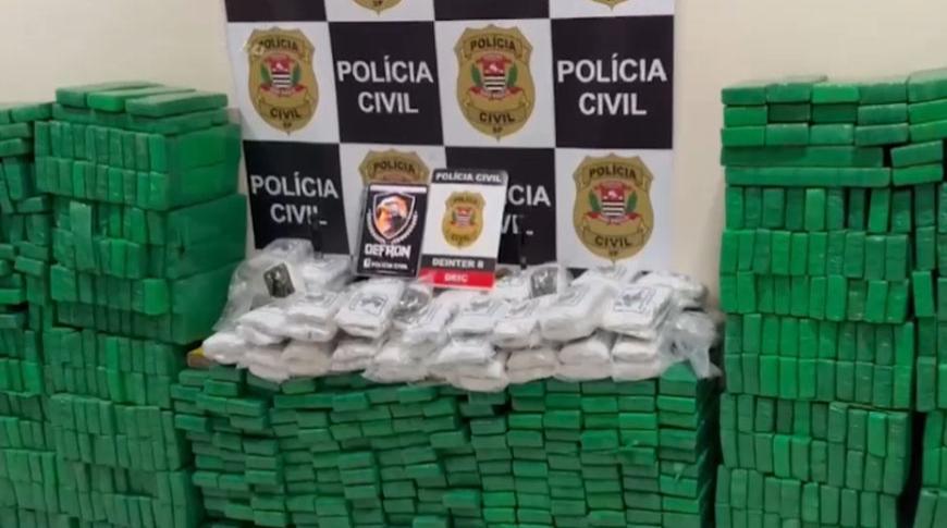 Polícia Civil apreende quase meia tonelada de maconha