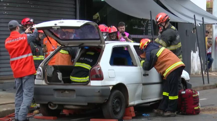 Simulado de acidentes com vítimas, prepara profissionais de resgate