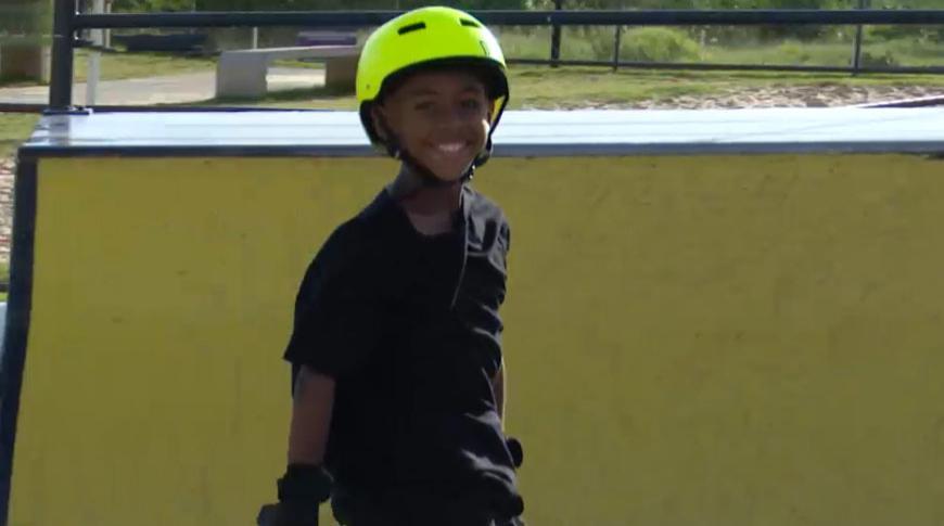 Menino é destaque estadual no Patins Street