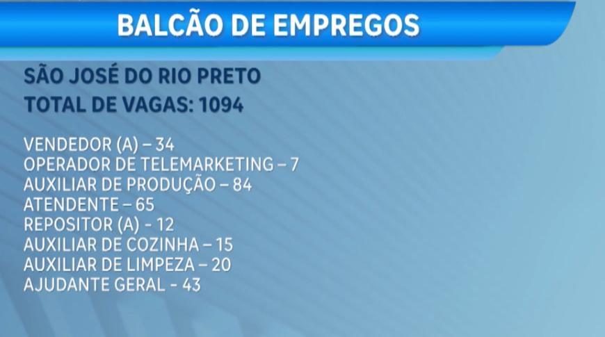 Balcão de empregos com novas oportunidades de trabalho